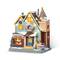 Glitzhome® 10.25" Lighted Christmas Donuts & Coffee Shop Resin Village with Movement and Music
